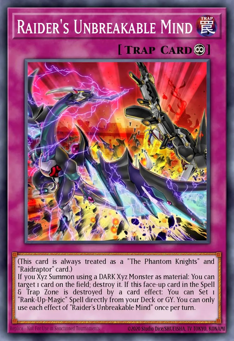 Raider's Unbreakable Mind · Phantom Rage Premiere! promotional card 87091930/1