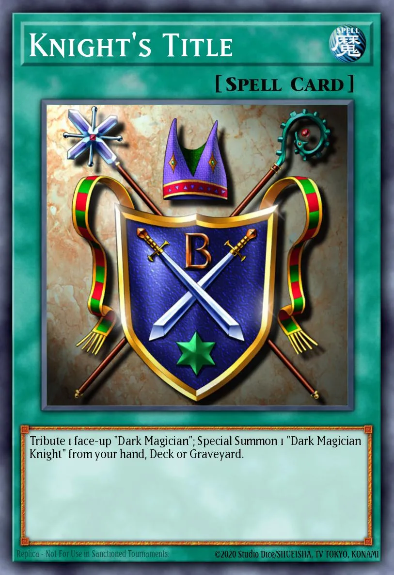 Knight's Title · Yu-Gi-Oh! Reshef of Destruction promotional cards 87210505/3