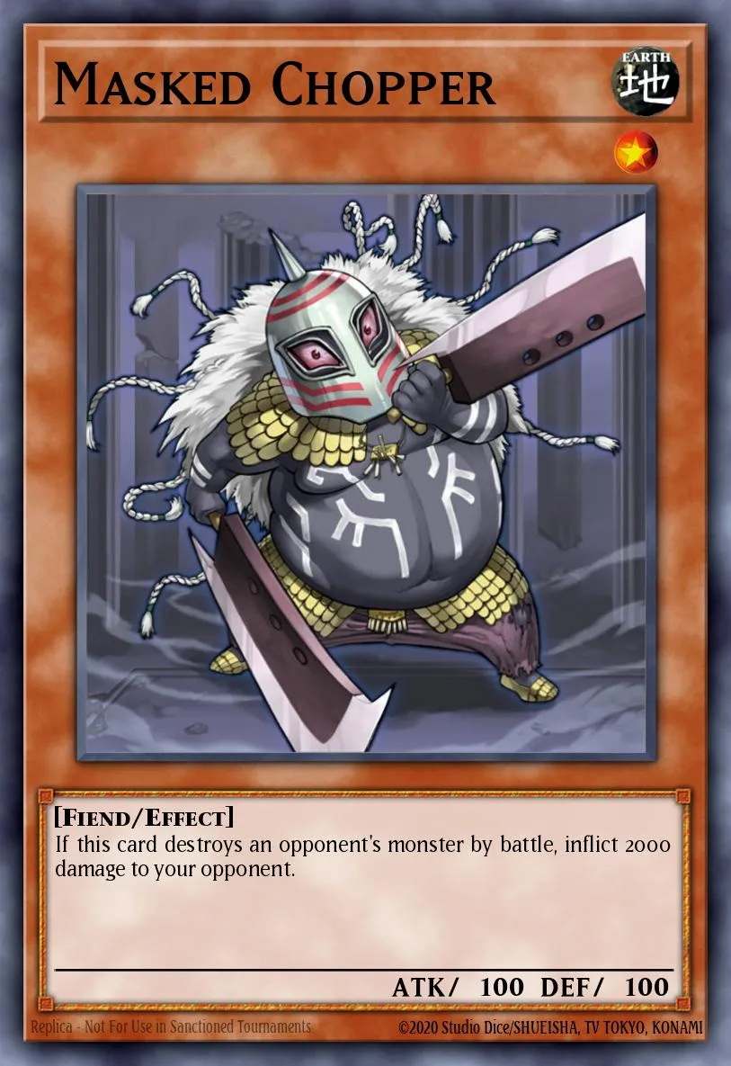 Masked Chopper · Yu-Gi-Oh! GX Spirit Caller promotional cards 87350908/3