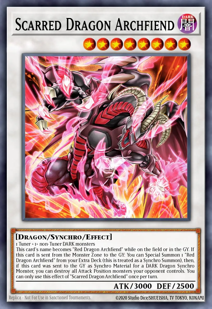 Scarred Dragon Archfiend · Structure Deck: The Crimson King 87451661/49