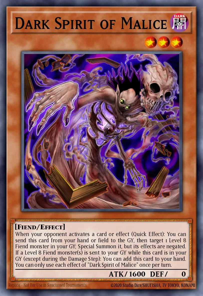 Dark Spirit of Malice · Legendary Duelists: Immortal Destiny 87988305/58