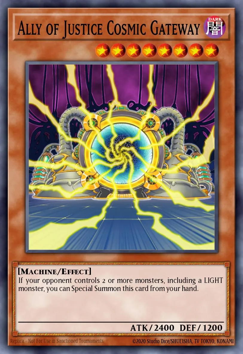 Ally of Justice Cosmic Gateway · Duel Terminal 2 8822710/100