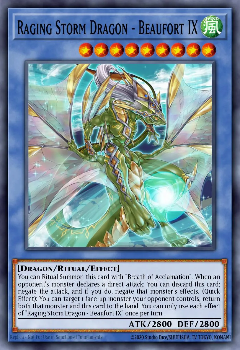 Raging Storm Dragon - Beaufort IX · Blazing Vortex Premiere! promotional card 8836329/1