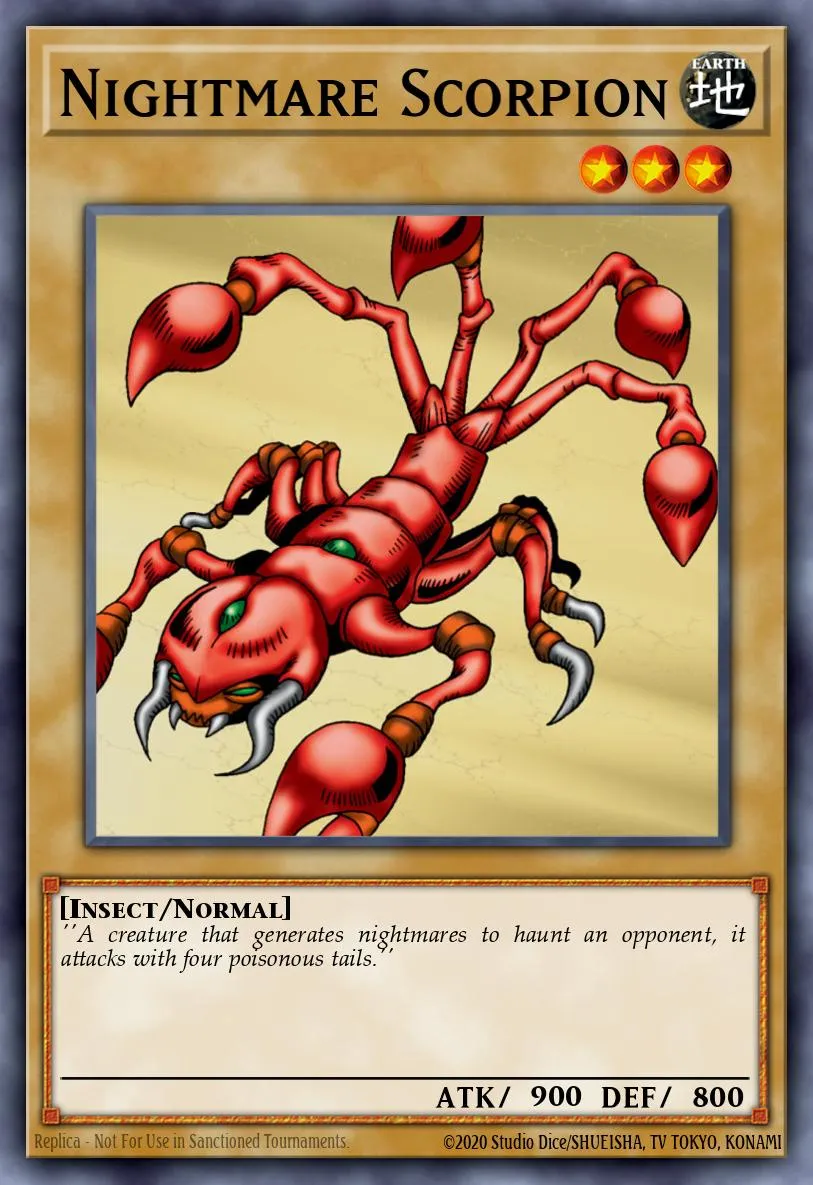 Nightmare Scorpion · Yu-Gi-Oh (No Set) 88643173