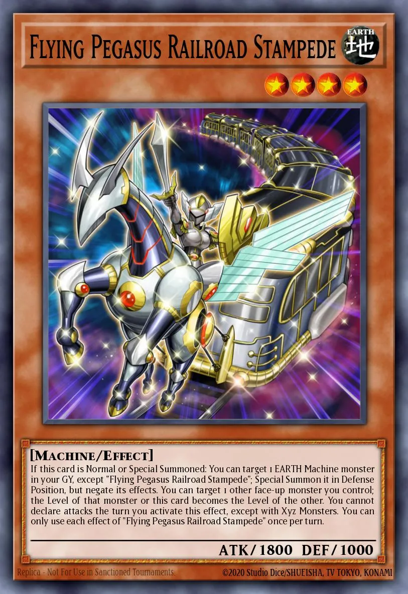 Flying Pegasus Railroad Stampede · Legendary Duelists: Sisters of the Rose 88875132/56