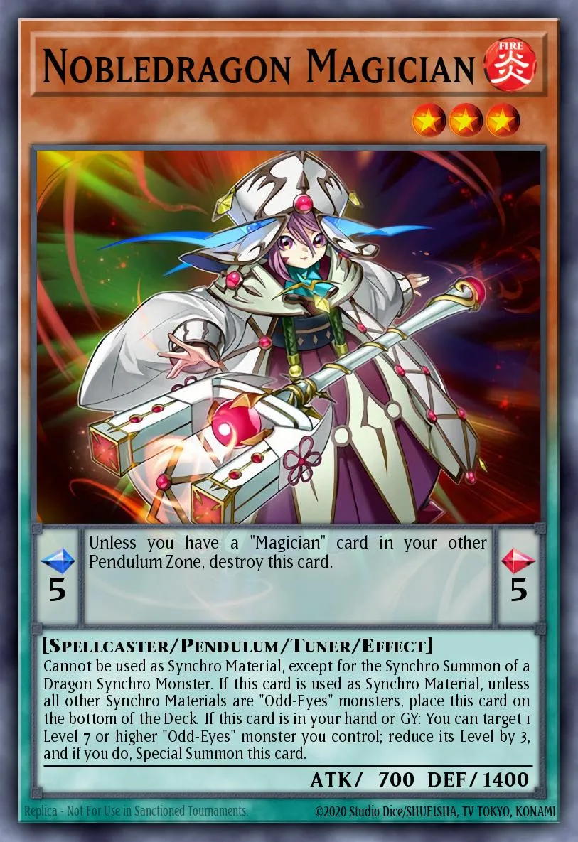 Nobledragon Magician · Master of Pendulum Structure Deck 88935103/43