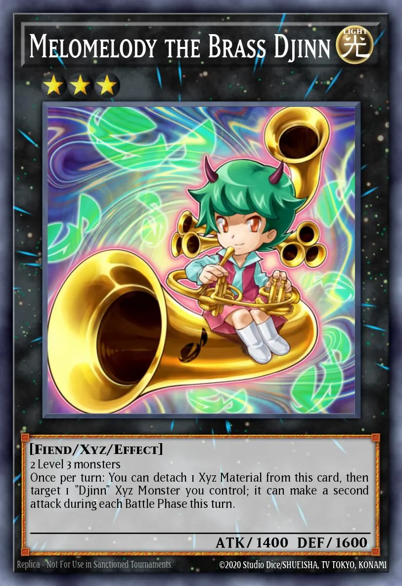 Melomelody the Brass Djinn · Starter Deck: Xyz Symphony 88942504/43