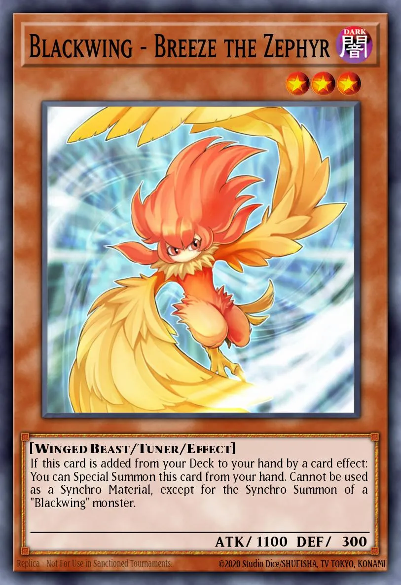 Blackwing - Breeze the Zephyr · The Shining Darkness Sneak Peek Participation Card 89258906/1