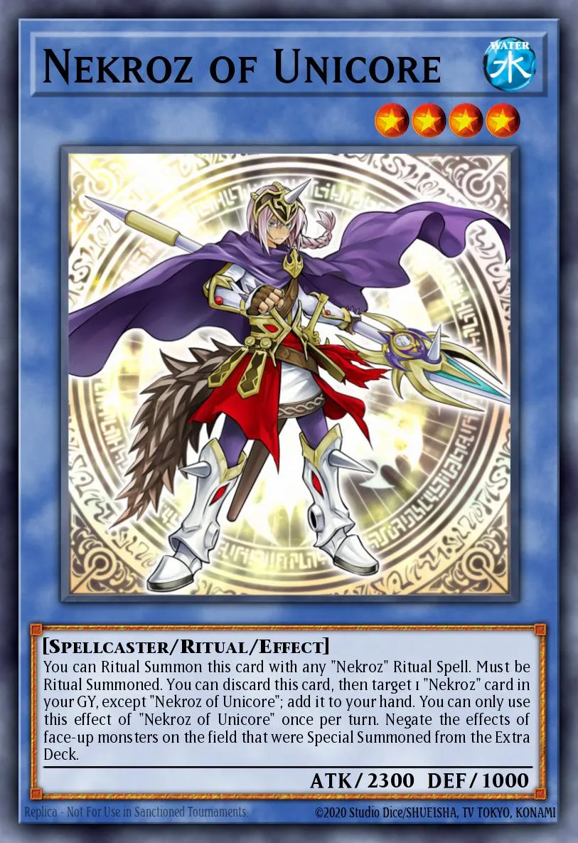 Nekroz of Unicore · The Secret Forces 89463537/60