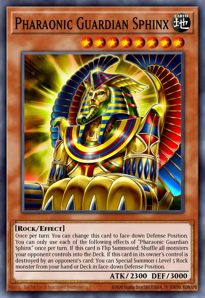 Pharaonic Guardian Sphinx · Lightning Overdrive Premiere! promotional card 89707961/1
