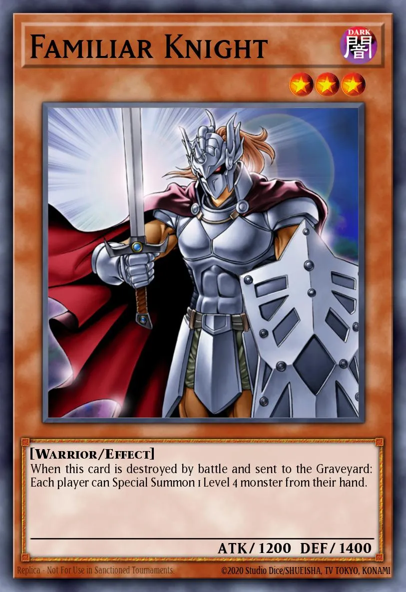 Familiar Knight · Kids WB Duel of Destiny promotional card 89731911/1