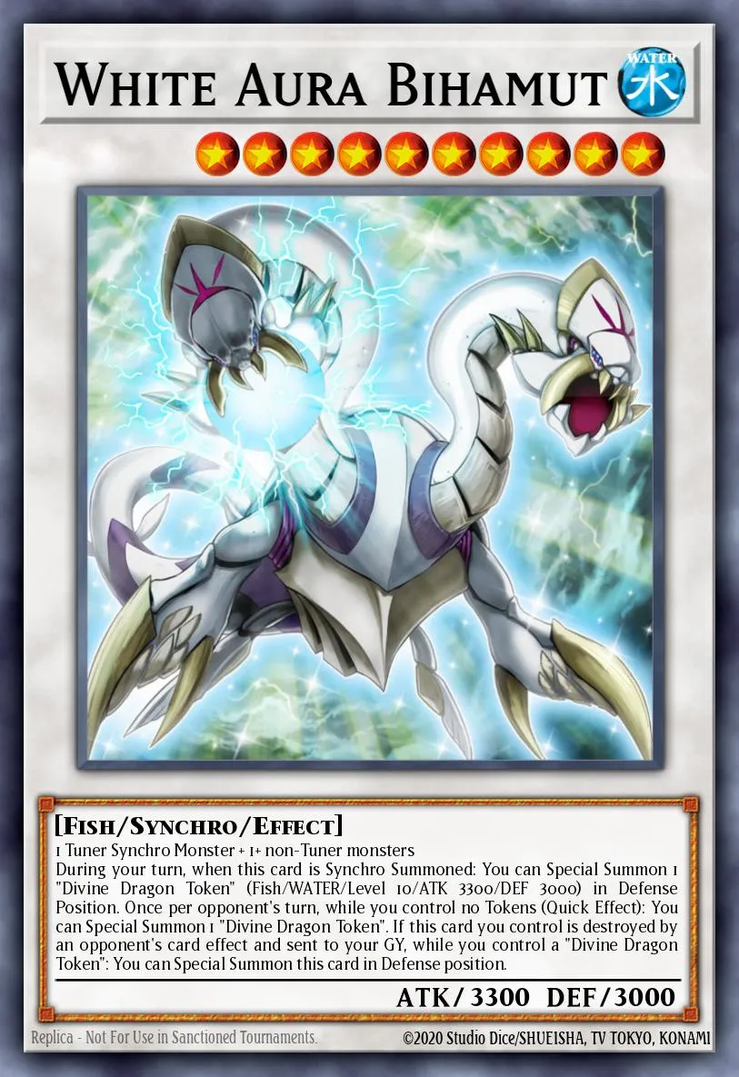 White Aura Bihamut · Yu-Gi-Oh! ARC-V Volume 4 promotional card 89907227/1