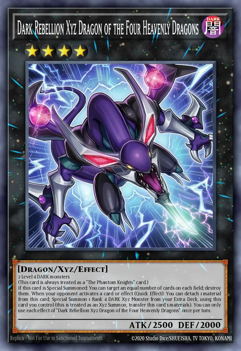 Dark Rebellion Xyz Dragon of the Four Heavenly Dragons · Yu-Gi-Oh (No Set) 90091224