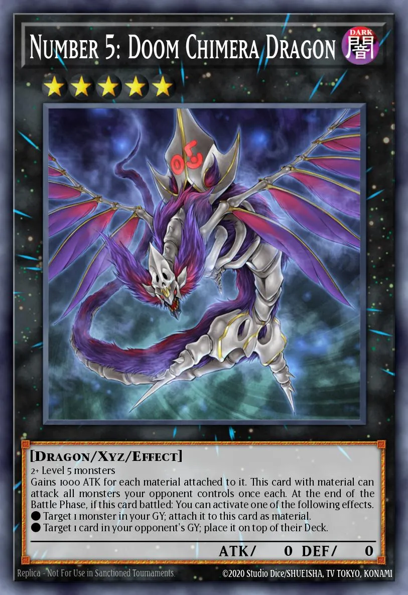 Number 5: Doom Chimera Dragon · Dark Neostorm Special Edition 90126061/4