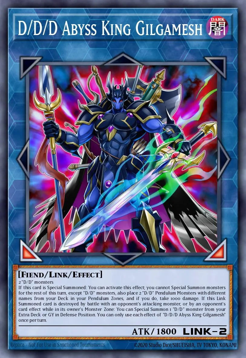D/D/D Abyss King Gilgamesh · Duel Overload 9024198/100