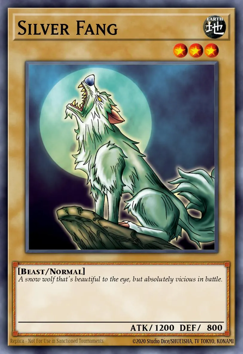 Silver Fang · Summoned Skull Sample promotional card 90357090/1