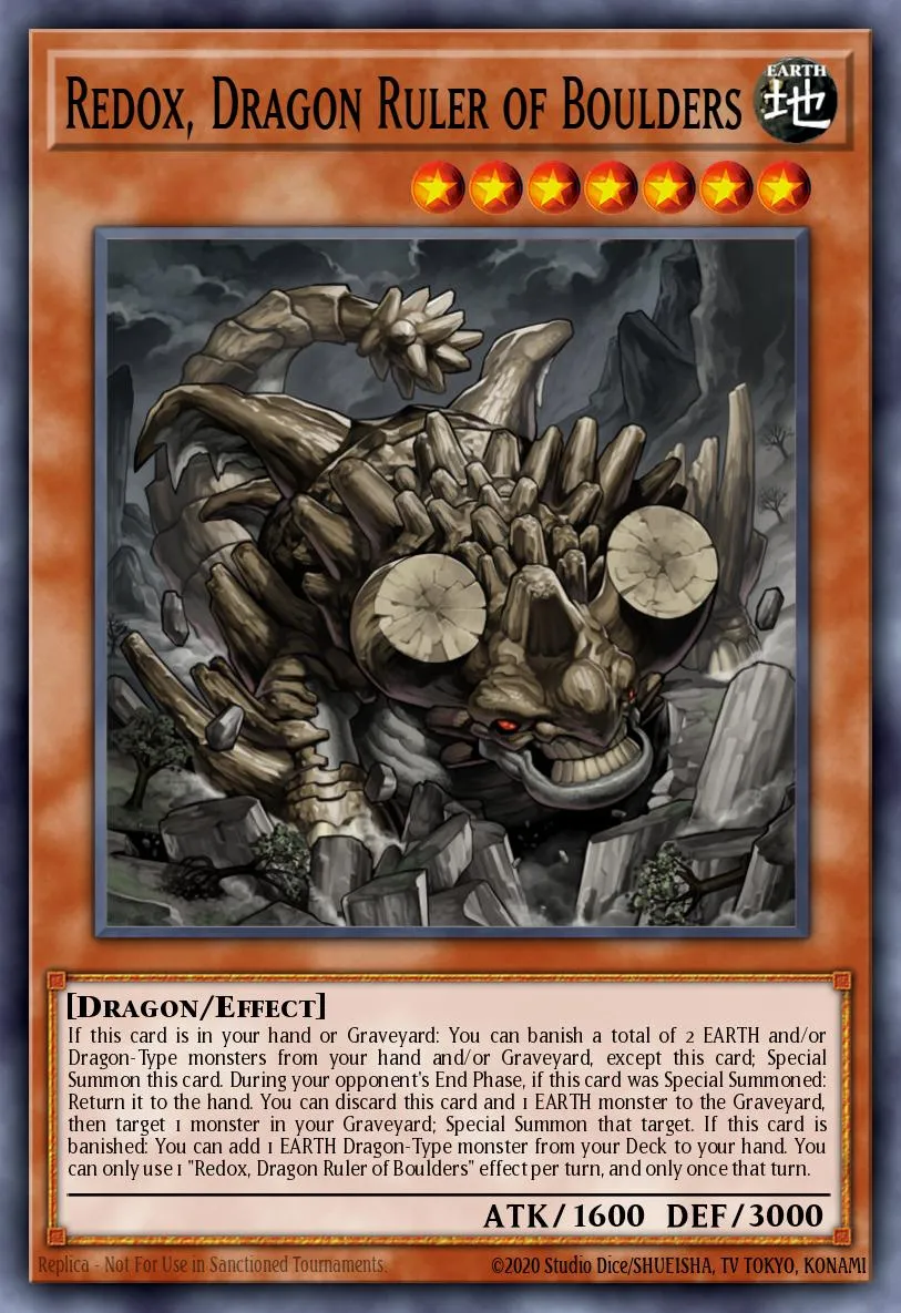 Redox, Dragon Ruler of Boulders · Lord of the Tachyon Galaxy Sneak Peek Participation Card 90411554/1
