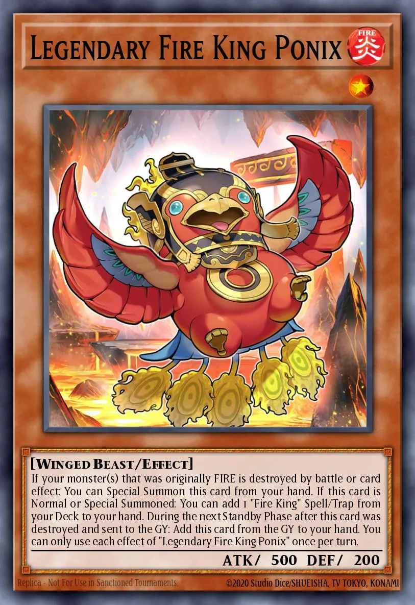 Legendary Fire King Ponix · Structure Deck: Fire Kings 90681088/48