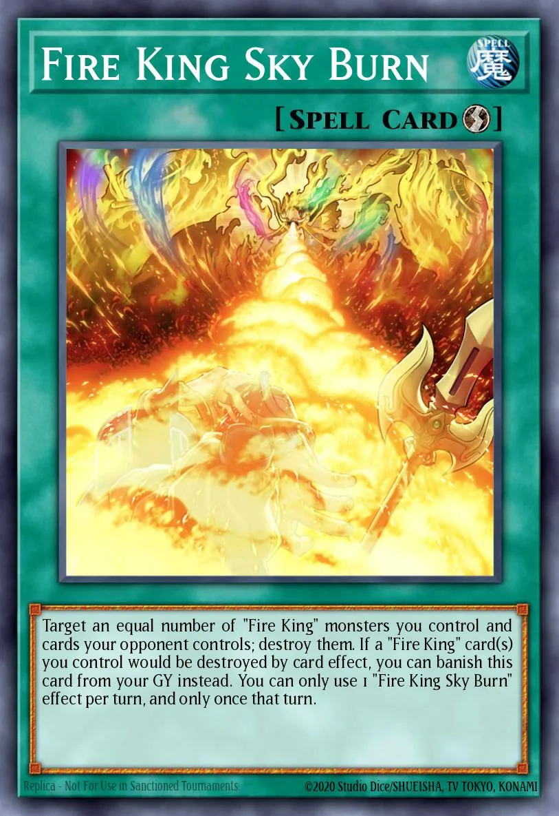 Fire King Sky Burn · Structure Deck: Fire Kings 91703676/48