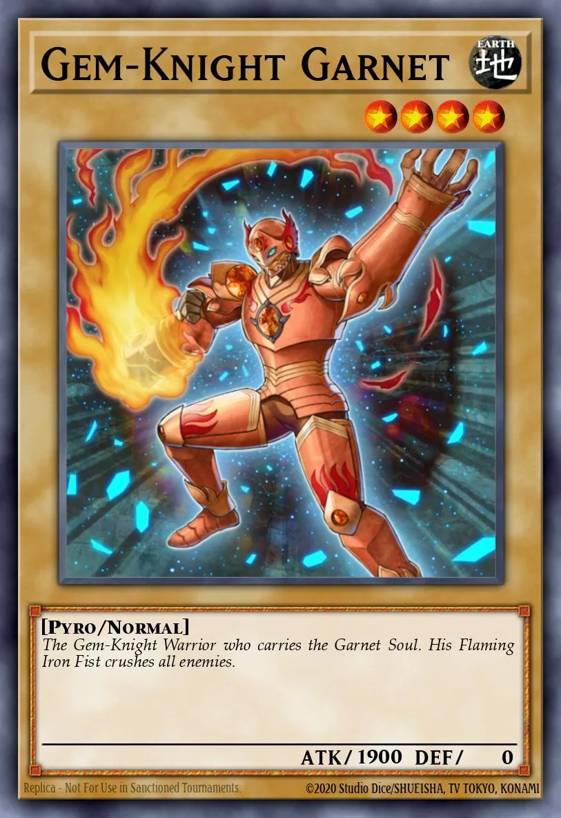 Gem-Knight Garnet · Duel Terminal 5b 91731841/50
