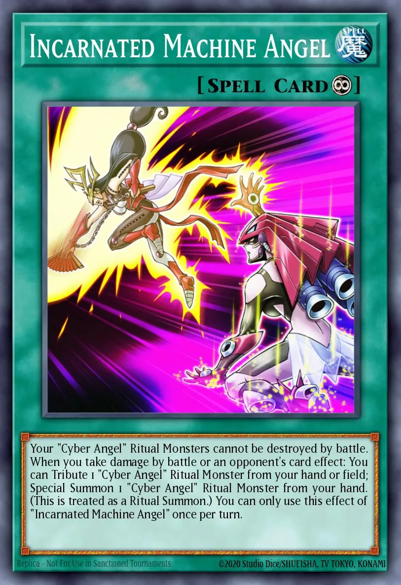 Incarnated Machine Angel · Legendary Duelists: Sisters of the Rose 91946859/56