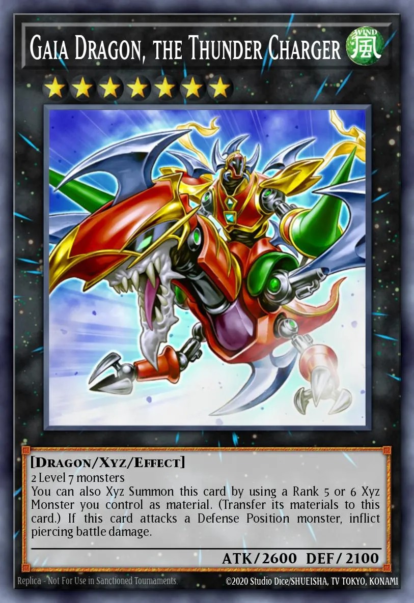 Gaia Dragon, the Thunder Charger · Galactic Overlord Sneak Peek Participation Card 91949988/1