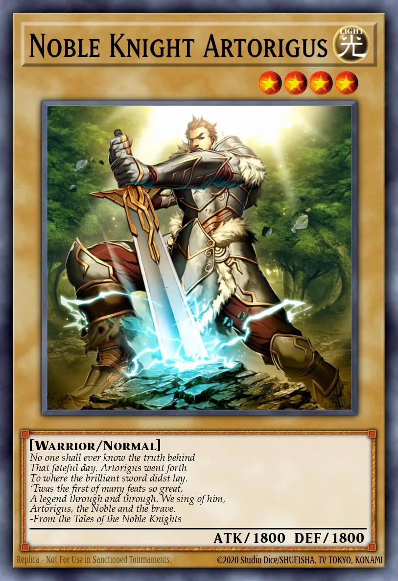 Noble Knight Artorigus · Galactic Overlord Sneak Peek Participation Card 92125819/1
