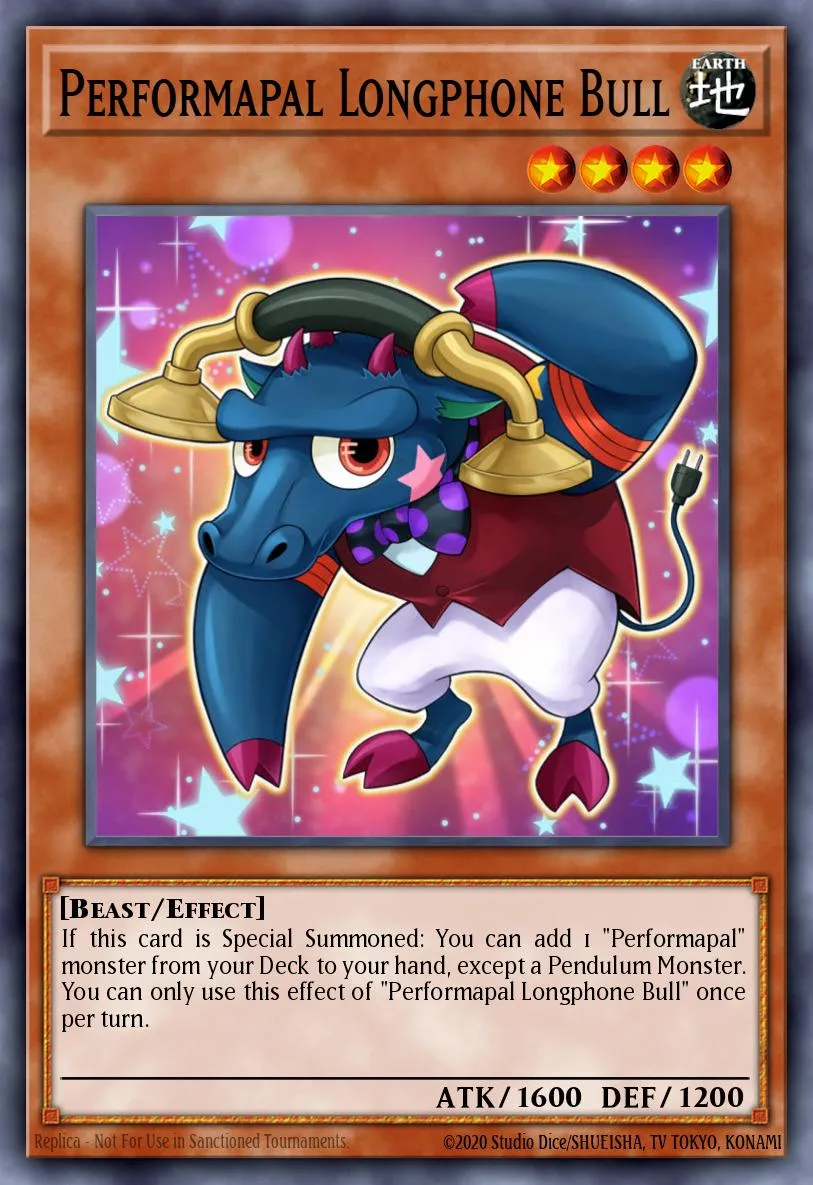 Performapal Longphone Bull · Starter Deck: Yuya 92170894/43