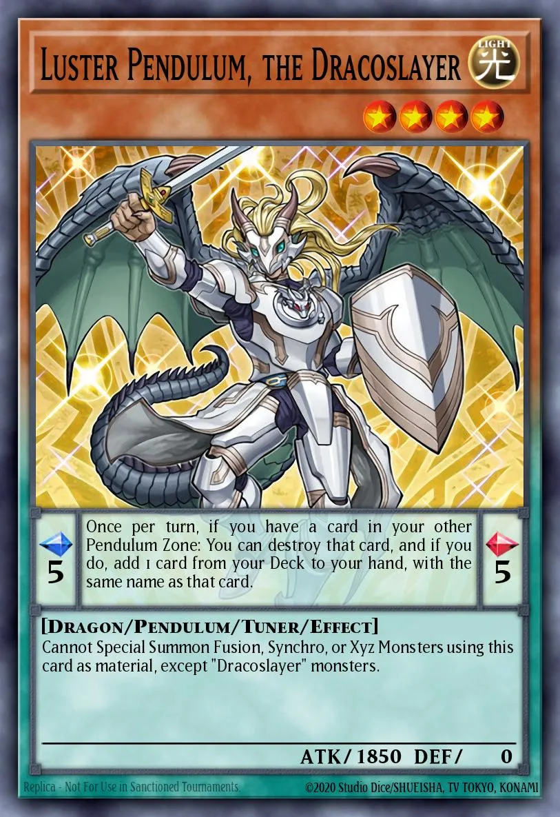 Luster Pendulum, the Dracoslayer · Clash of Rebellions: Special Edition 92746535/4