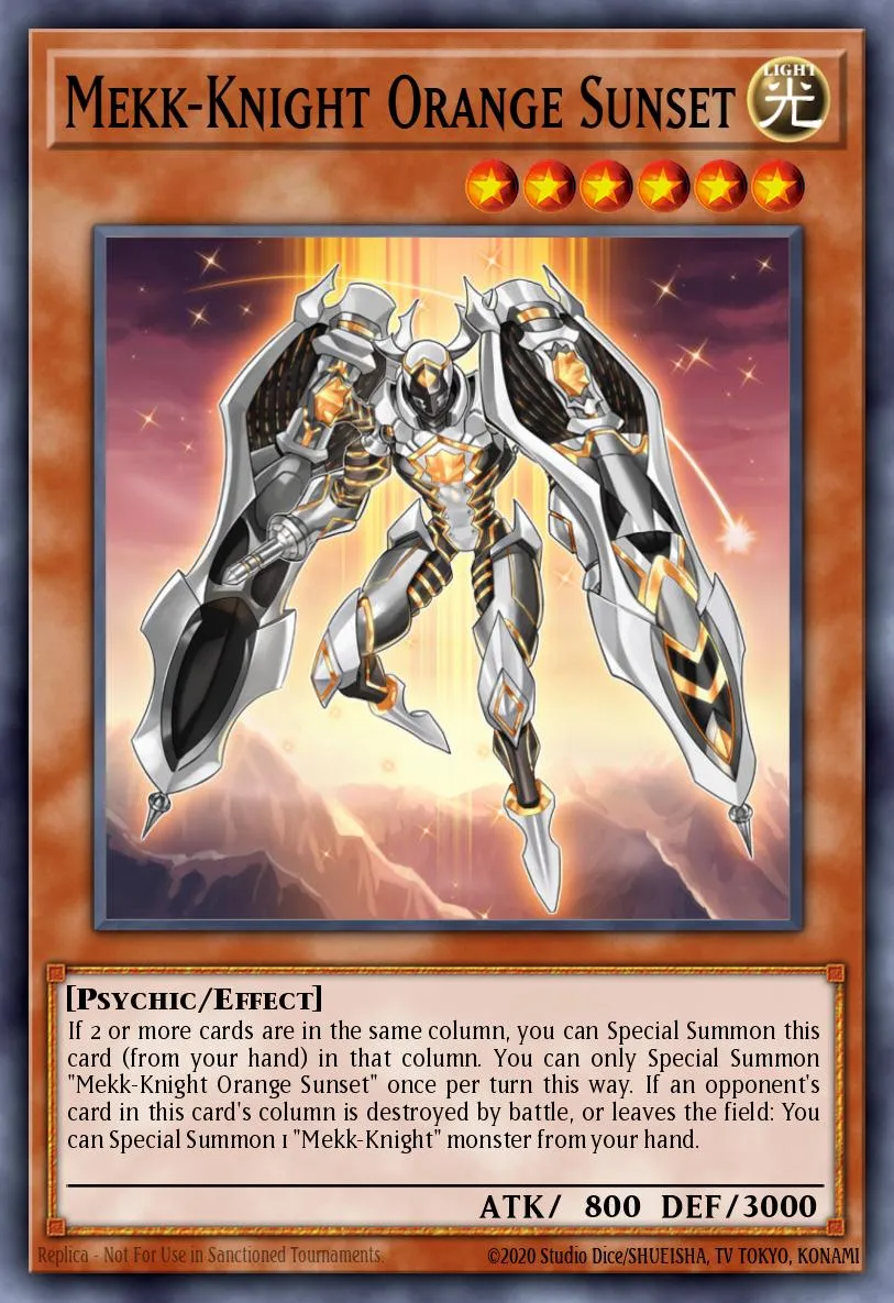 Mekk-Knight Orange Sunset · Extreme Force Special Edition 93020401/4