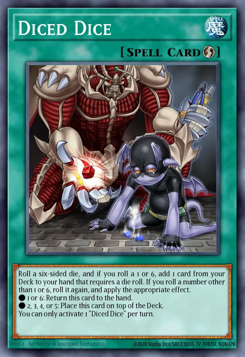 Diced Dice · Rise of the Duelist Premiere! promotional card 93078761/1