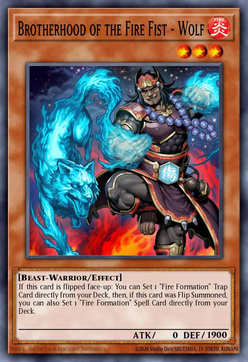 Brotherhood of the Fire Fist - Wolf · Lord of the Tachyon Galaxy Sneak Peek Participation Card 93294869/1