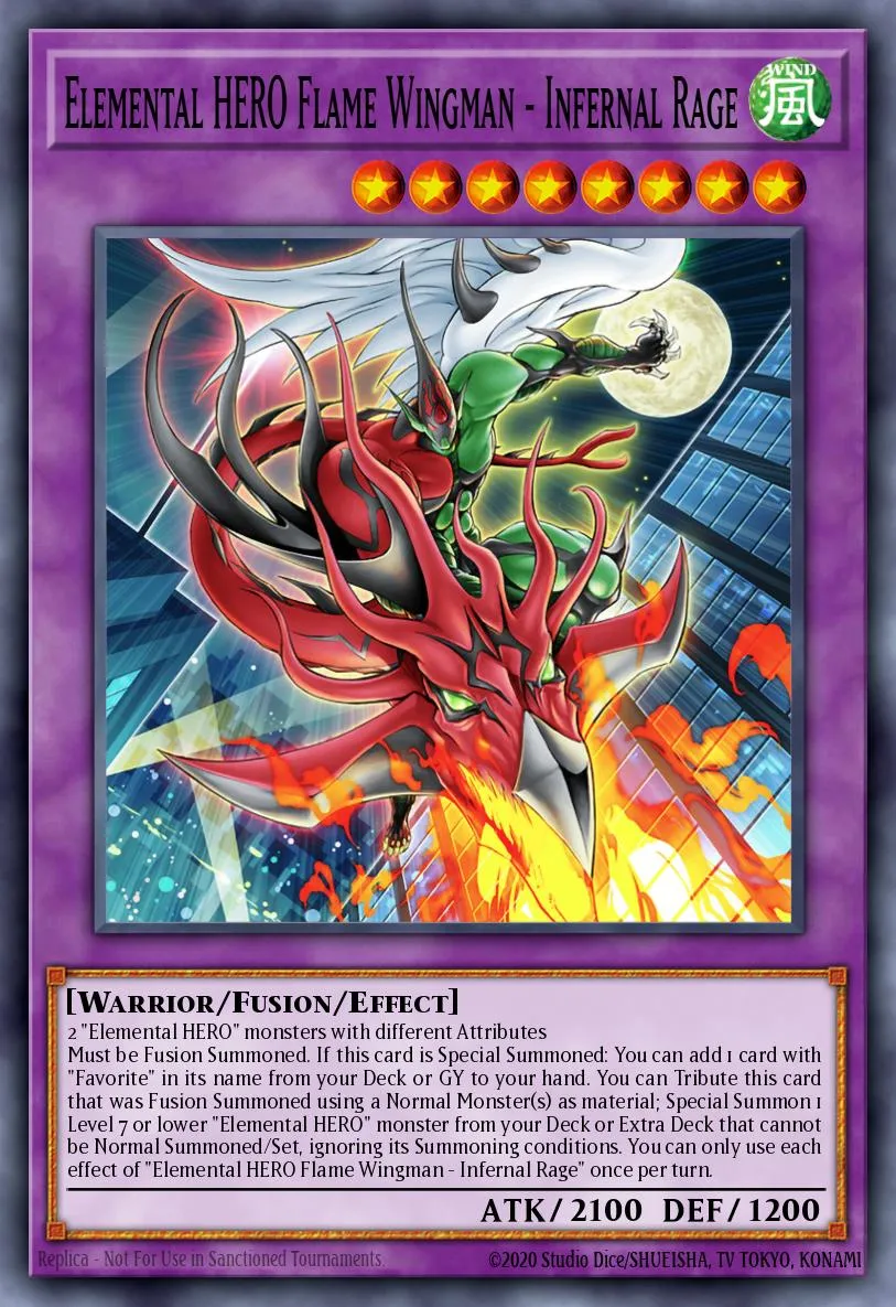 Elemental HERO Flame Wingman - Infernal Rage · Battles of Legend: Monstrous Revenge 93347961/104