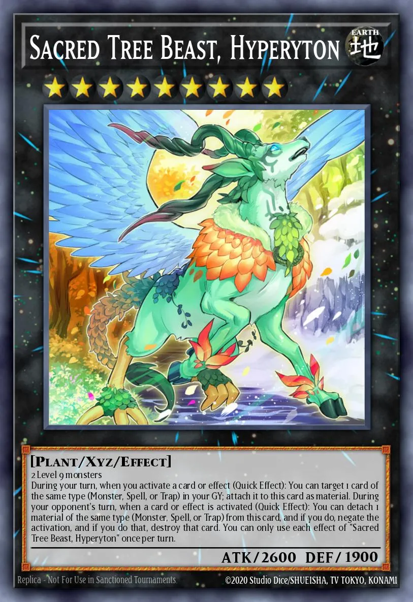 Sacred Tree Beast, Hyperyton · Blazing Vortex Premiere! promotional card 9349094/1
