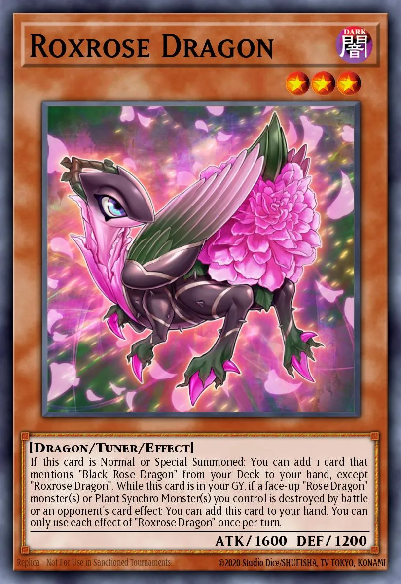 Roxrose Dragon · Lightning Overdrive Premiere! promotional card 93708824/1
