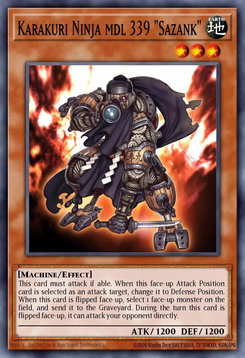 Karakuri Ninja mdl 339 "Sazank" · Starstrike Blast Sneak Peek Participation Card 93724592/1