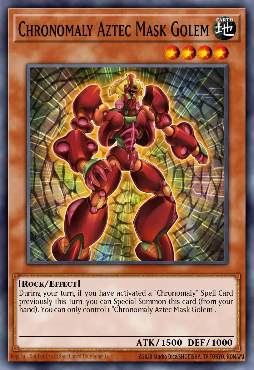 Chronomaly Aztec Mask Golem · Number Hunters 94766498/60