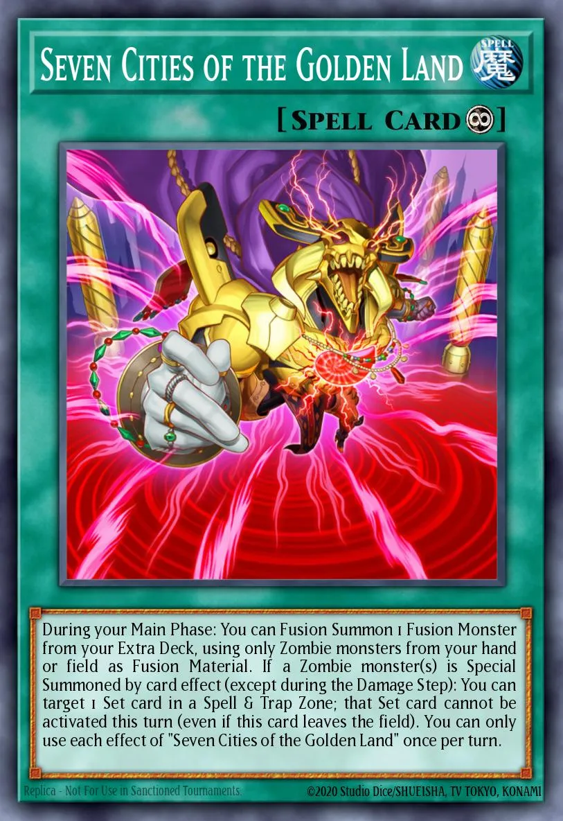 Seven Cities of the Golden Land · Blazing Vortex Premiere! promotional card 95034141/1