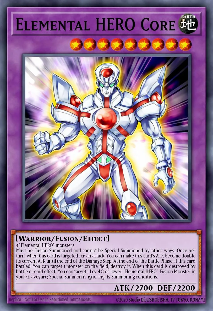 Elemental HERO Core · Weekly Shonen Jump September 2013 membership promotional card 95486586/1