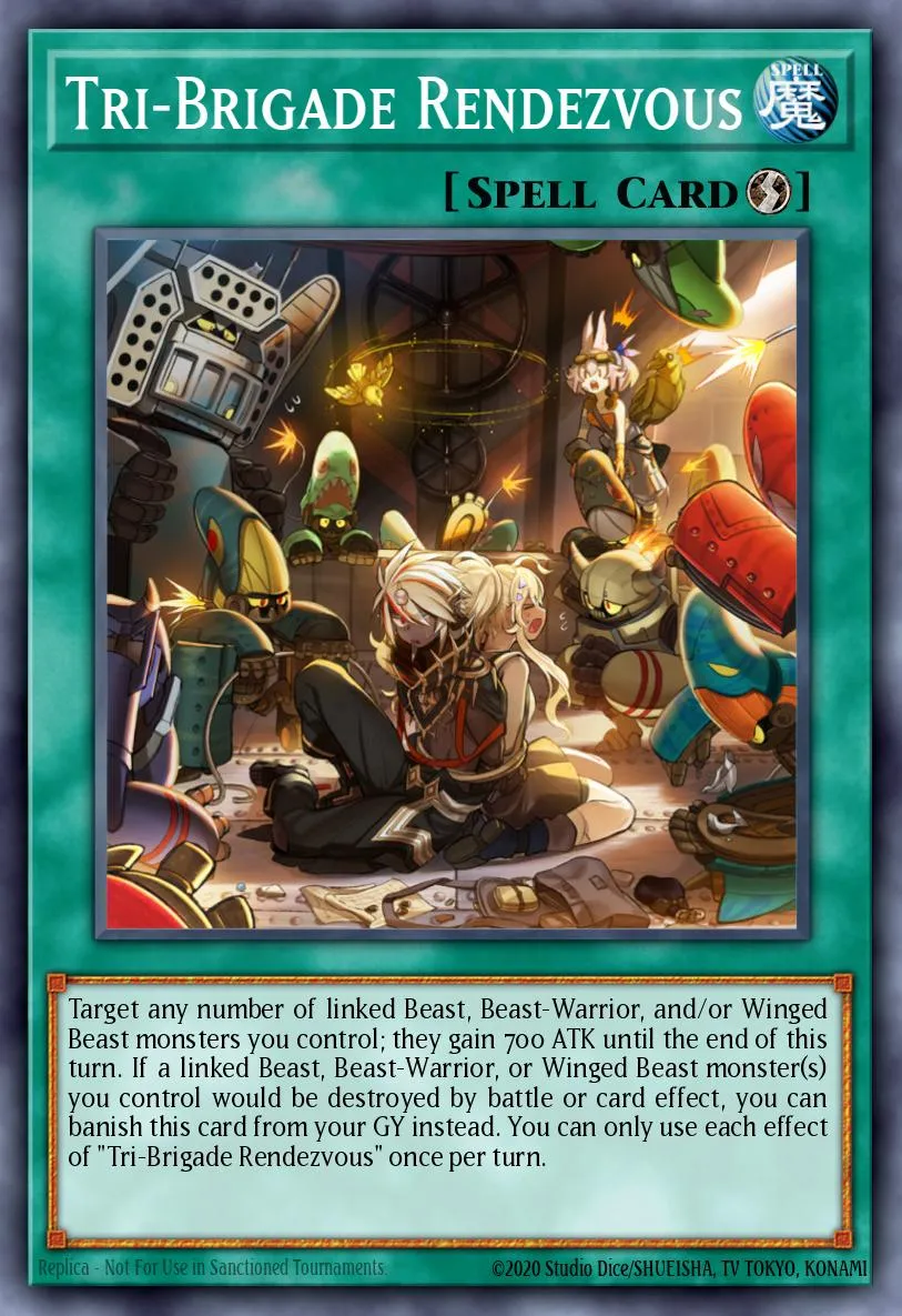 Tri-Brigade Rendezvous · Blazing Vortex Premiere! promotional card 96378317/1