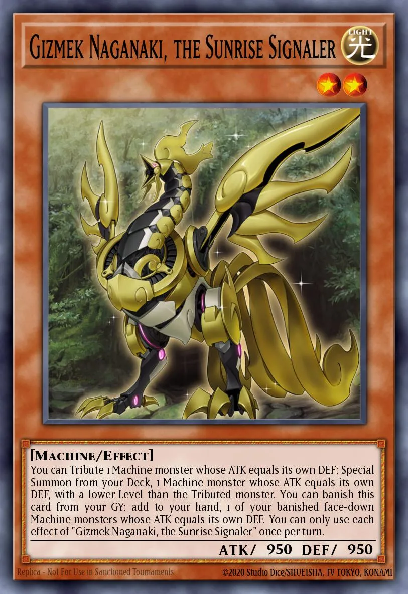 Gizmek Naganaki, the Sunrise Signaler · Dawn of Majesty Premiere! promotional card 96399967/1