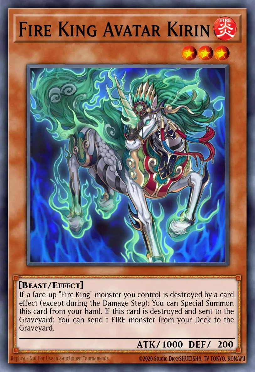 Fire King Avatar Kirin · Onslaught of the Fire Kings Structure Deck 96594609/39