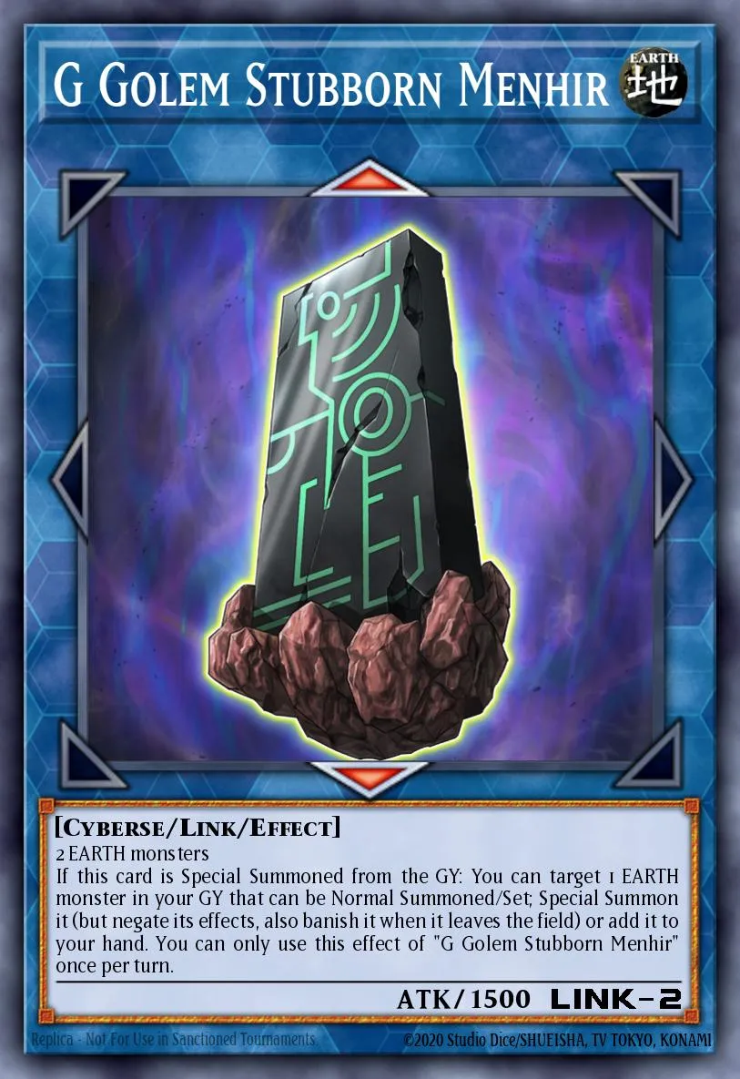 G Golem Stubborn Menhir · Battles of Legend: Crystal Revenge 97053215/105