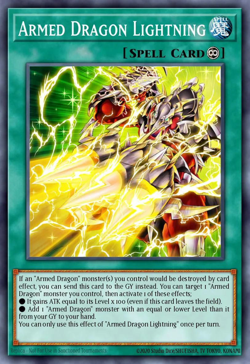 Armed Dragon Lightning · Blazing Vortex Premiere! promotional card 97091969/1