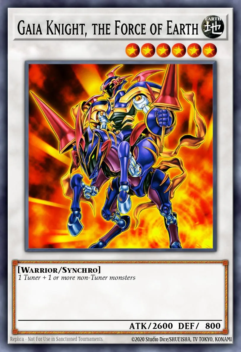 Gaia Knight, the Force of Earth · Starter Deck: Yu-Gi-Oh! 5D's 97204936/43