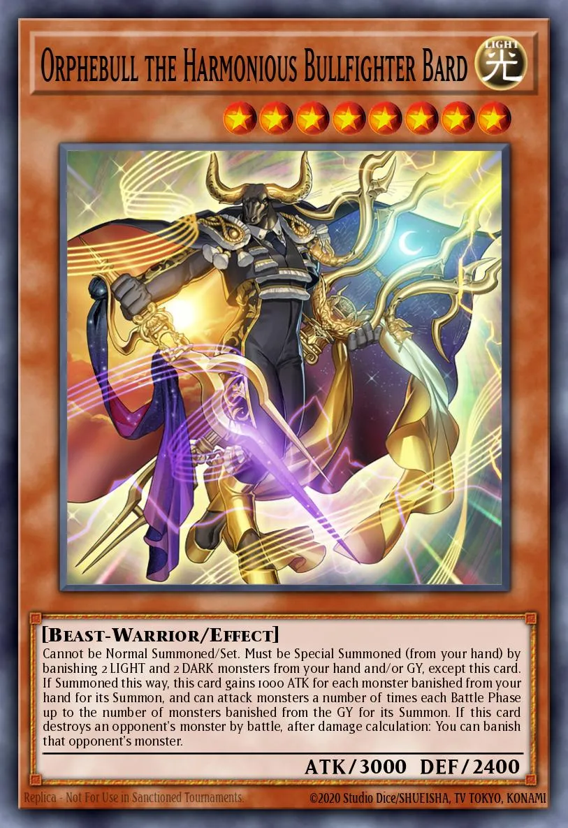 Orphebull the Harmonious Bullfighter Bard · Photon Hypernova 97240499/101