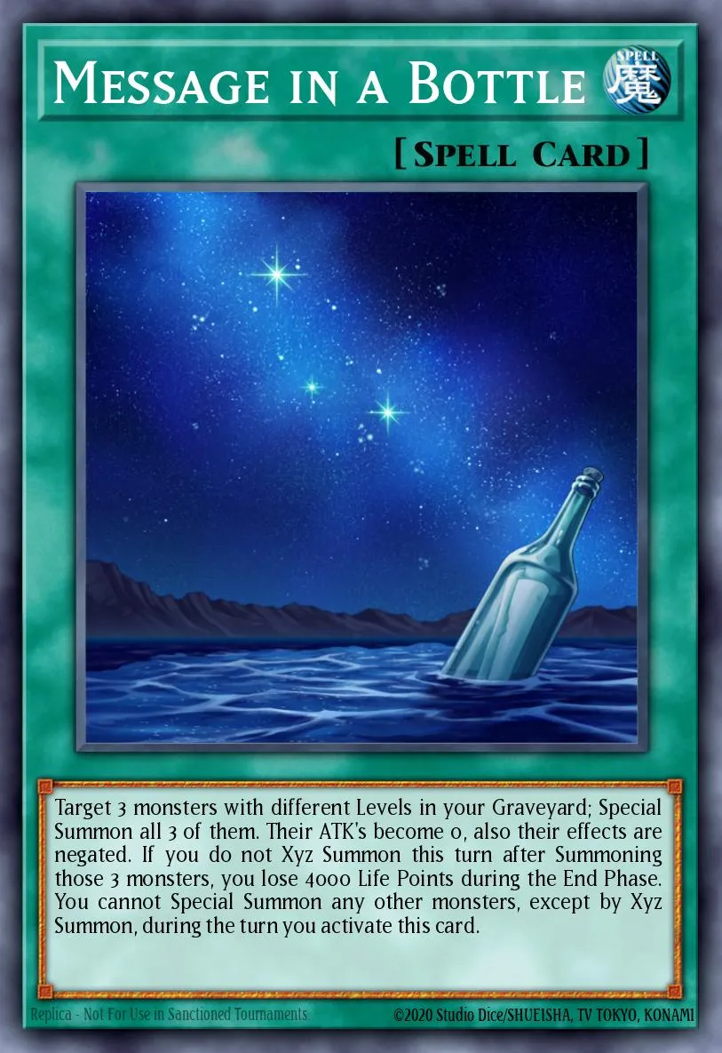 Message in a Bottle · Zexal Collection Tin 97433739/24