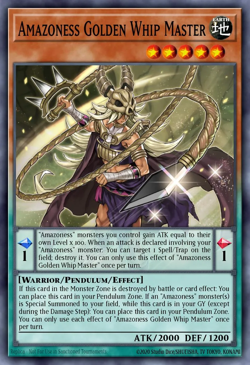 Amazoness Golden Whip Master · Darkwing Blast 97692972/101