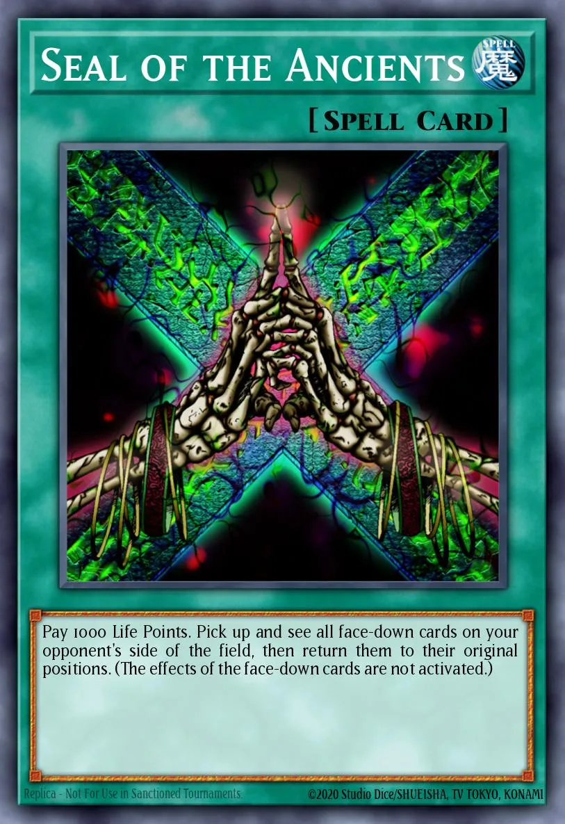 Seal of the Ancients · Yu-Gi-Oh! Power of Chaos: Kaiba the Revenge promotional cards 97809599/6