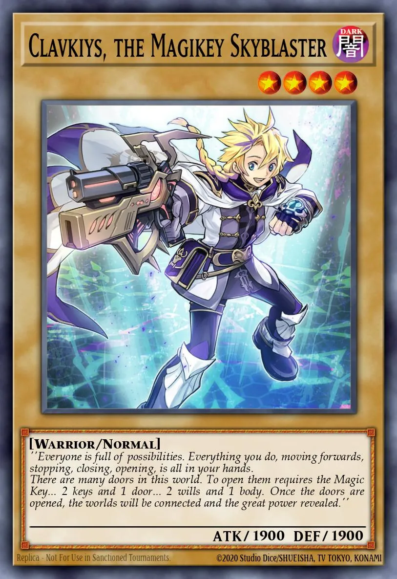 Clavkiys, the Magikey Skyblaster · Dawn of Majesty Premiere! promotional card 98234196/1